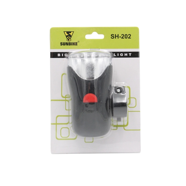 Фара на батарейках SUNBIKE (FF-202), 4 діоди, чорна фото westvelo.com