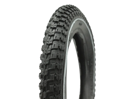 Покришка 12-2.125 Китай (112) біла смуга, шипована