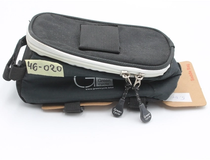 Сумка на раму,Green Cycle (Smart 5201), односекційна, чорний (білий замок)
