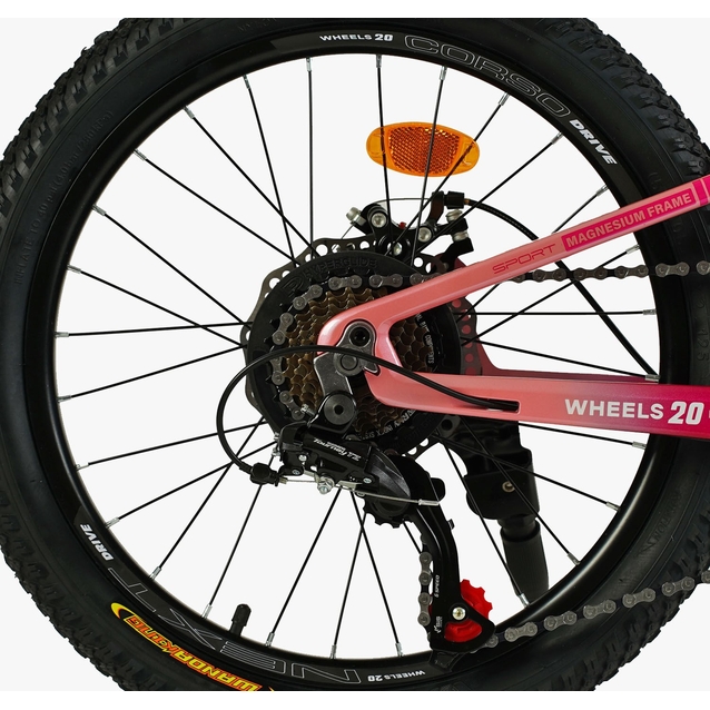 Велосипед 20 MG Corso «NEXT» NX-20203 магній 11.5", (к-т SHIMANO) рожевий фото westvelo.com