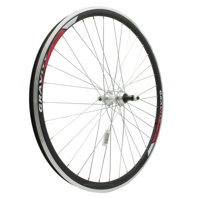 Колесо 27,5 зад, обід 2-ний чорний, втулка AL на промах, диск різьба фото westvelo.com