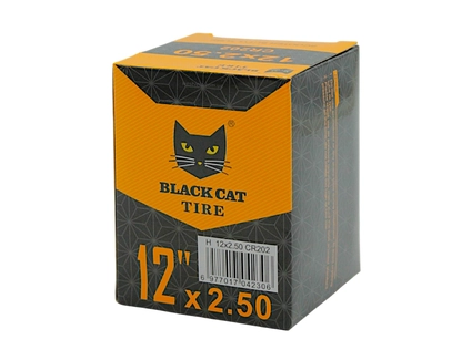 Камера 12 кривий ніпель (2.50) BLACK CAT (CR202) для електровелосипеда E-bike