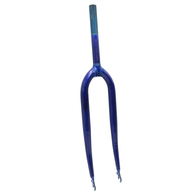Вилка 28 сталева синя шток L-200mm р.з L-100mm фото westvelo.com