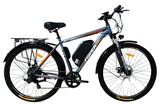 Електровелосипед 29 ST Corso «FISHER» FH-42430 сталь 21, двигун 500W, акумулятор 48V15Ah (к-т SHIMANO) графітово-помаранчевий фото westvelo.com