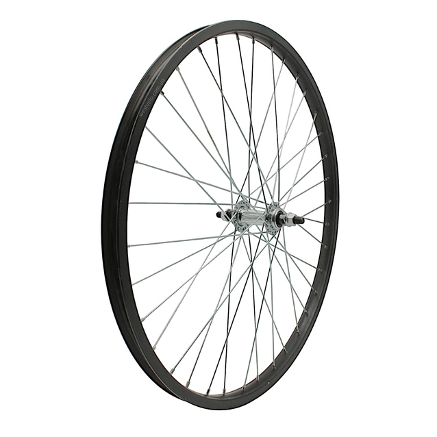 Колесо 24 перед, обід AL 1-ний чорний, втулка М на віночках фото westvelo.com