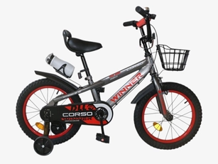 Дитячий велосипед 16 Corso «WINNER» WN-16228 сіро-червоний