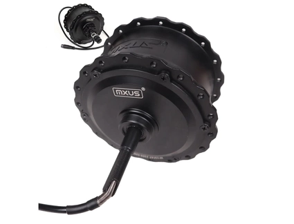 Двигун 1000W 48V (для FAT Bike) MXUS MF-1000/048, (XF15FAT) редукторний задній