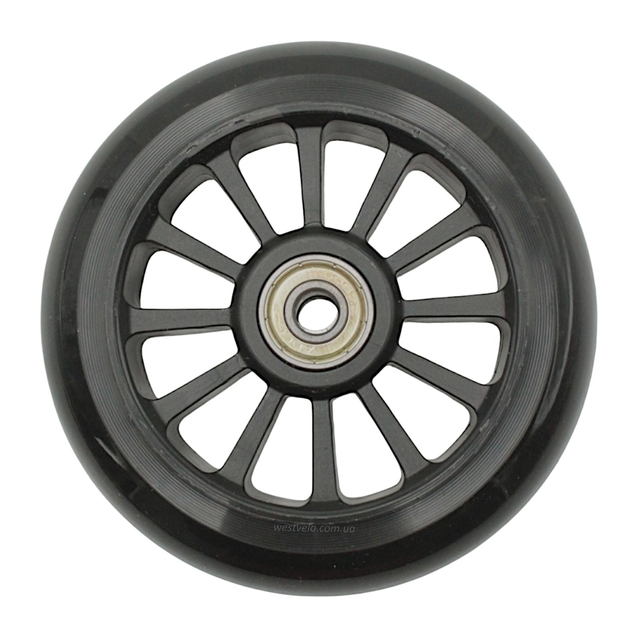 Колесо самоката дитячого пластик Ø110мм, чорний фото westvelo.com