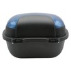 Кофр (багажник) для мотоцикла задній LIPAI (HP007) (360х280х240) 28L чорно-синій глянець, з катафотом, швидко з'ємний фото westvelo.com