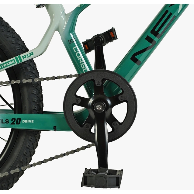 Велосипед 20 MG Corso «NEXT» NX-20426 магній 11.5", (к-т SHIMANO) м'ятно-білий фото westvelo.com