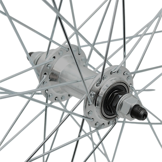 Колесо 28-29 перед, обід 2-ний чорний дисковий, втулка AL. на промах, диск різьба фото westvelo.com