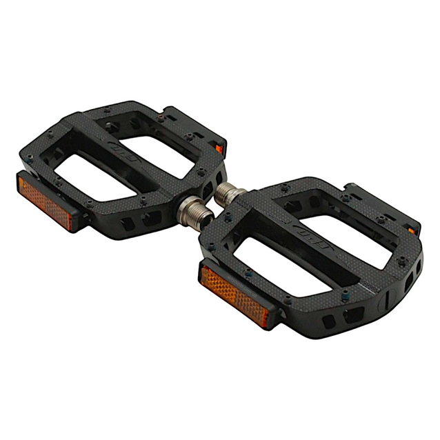 Педалі алюміній проми широкі FPD-388, чорні, з змінними шипами (Тайвань) фото westvelo.com