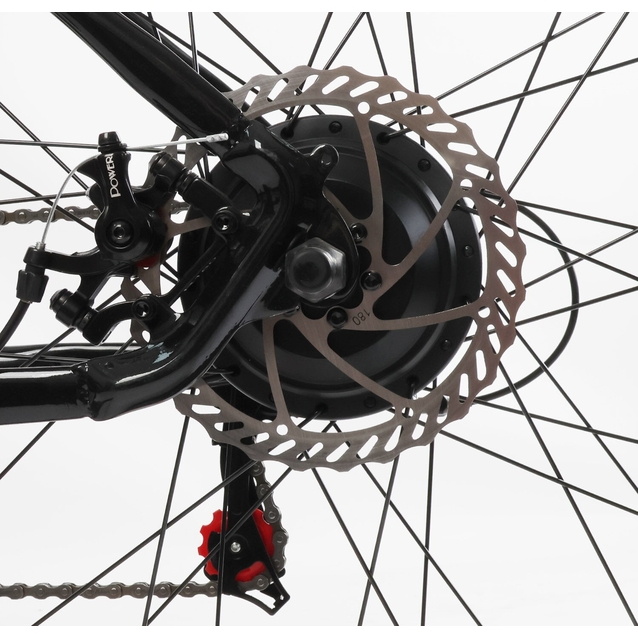 Електровелосипед 29 ST Corso «SPLIT» SP-65112 сталь 19, двигун 350W, акумулятор 36V13Ah літієвий (к-т SHIMANO) чорно-зелений фото westvelo.com