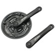 Система шатунів мтв мала PROWHEEL. AL чорна (24/34/42Т) L-175мм.