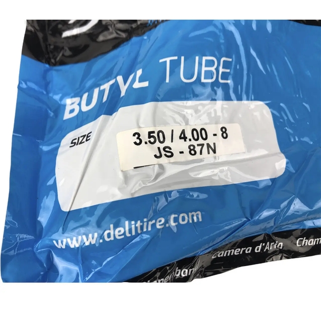 Камера "8" 3.50/4.00-8 DELI TIRE Індонезія. кривий ніпель JS-87N фото westvelo.com