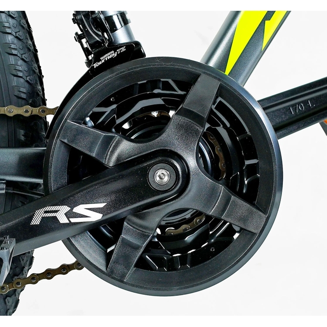 Велосипед 26 AL Corso «SPIDER» SP-26775 алюміній 13", (к-т SHIMANO) графітово-жовтий фото westvelo.com