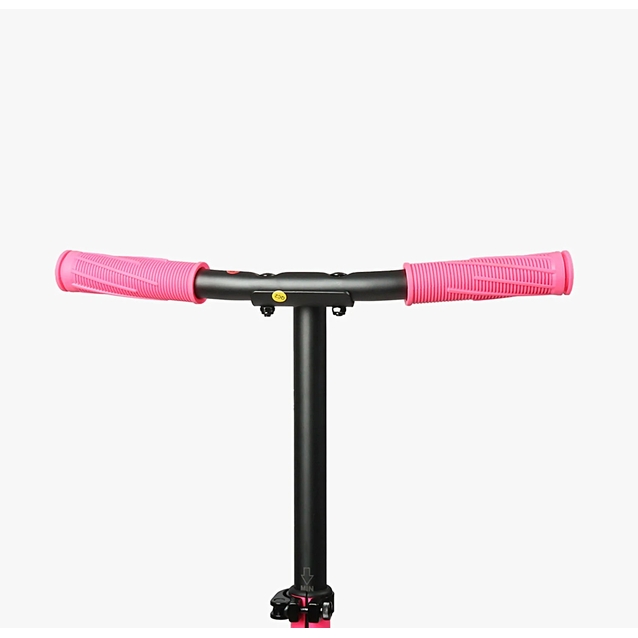 Самокат дитячий 2-х колісний, PU Best Scooter L-80864 рожевий, AL, Ø145mm, диски коліс, дека, вилка зі світлом фото westvelo.com