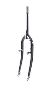 Вилка 24 сталева з кріпленням V-brake L-210mm р.з L-115mm чорно-коричнева