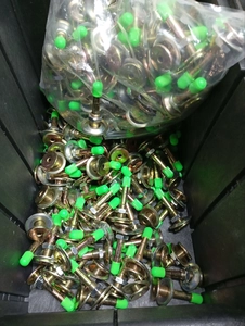 Ніпель камери ремонтний L-48мм салатовий ковпачок (без золотника)