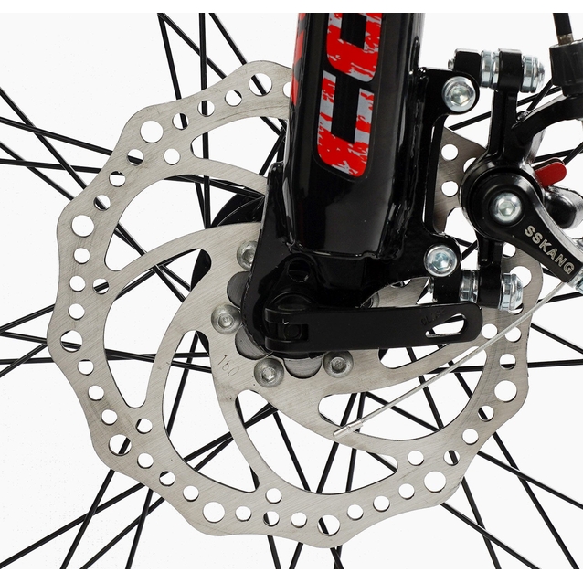 Велосипед 27.5 ST Corso «REND» RD-50401 сталь 15", (к-т SHIMANO) чорно-червоний