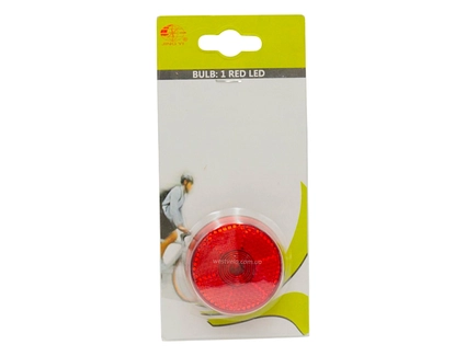 Габарит задній червоний JY-052 на рюкзак на батарейках