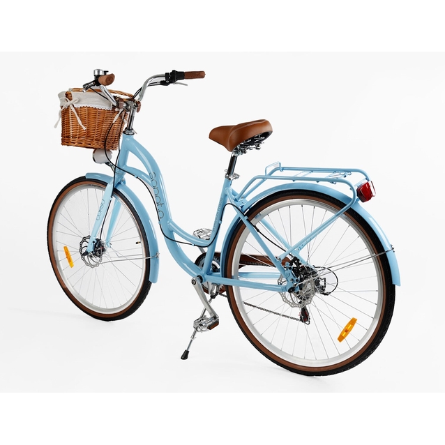 Міський велосипед 28 AL Corso «SONATA» SN-28516 алюміній 18", (к-т SHIMANO) блакитний (+к/к/б) фото westvelo.com