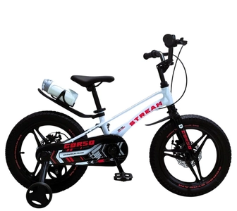 Дитячий велосипед 16 MG Corso «STREAM» SM-16835, магнієва рама, біло-червоний
