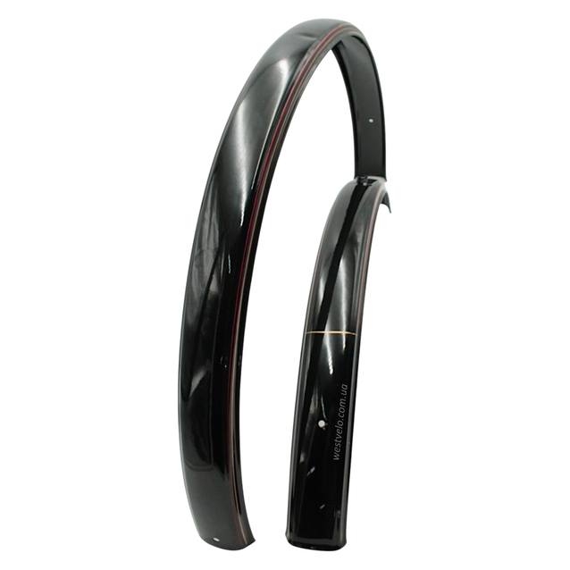 Крила 28 сталеві чорні з полосками "Sovereigh" фото westvelo.com