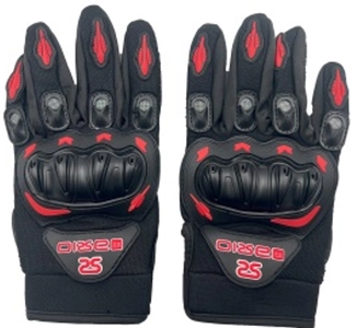 Мото рукавиці (M) "MP-1" SEK WIN, чорно-червоні