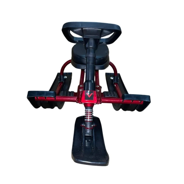 Санки з кермом (снігокат) Viper (Mustang) сталевий, червоний фото westvelo.com