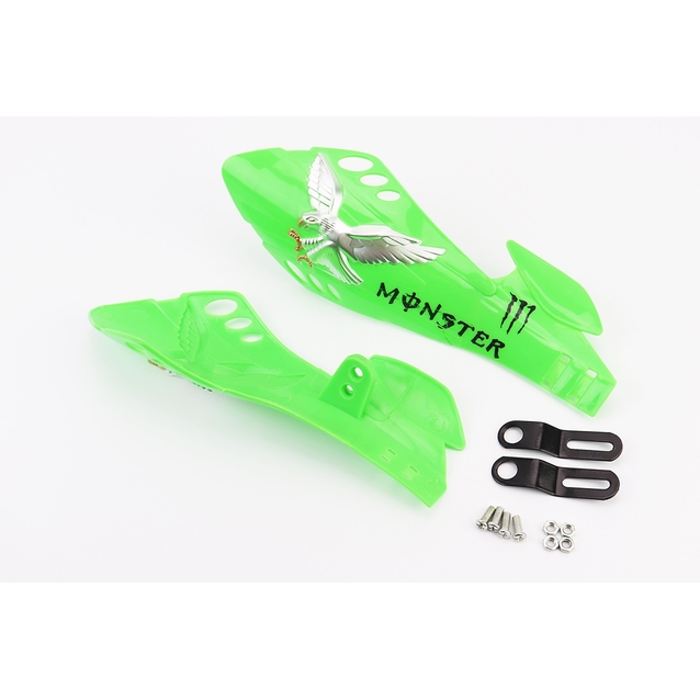 Захист рук на кермо мото MONSTER ENERGY, зелений(тип1) фото westvelo.com