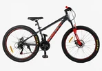 Велосипед 26 AL Corso «NEXT» NX-26014 алюміній 13", (к-т SHIMANO) графітово-червоний фото westvelo.com