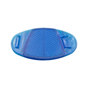 Катафот на спиці овальний, синій пластмасовий
