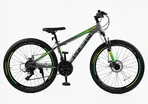 Велосипед 26 AL Corso «PULSAR» PL-26031 алюміній 13", (к-т SHIMANO) сіро-салатовий фото westvelo.com
