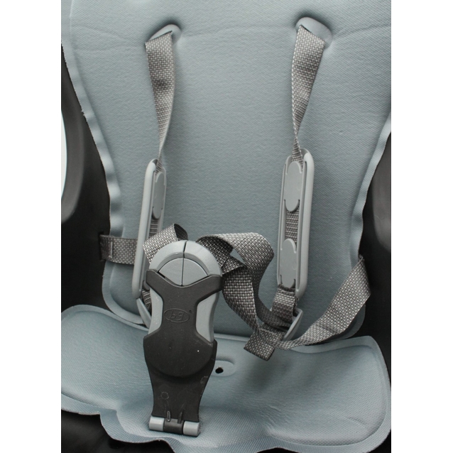 Крісло дитяче, пластик, на зад. багажник, "BQ-9-1A" з м'ягкою підкладкою, чорне фото westvelo.com