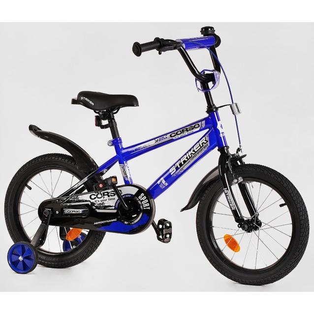Дитячий велосипед 16 Corso «STRIKER» EX 16007 синій