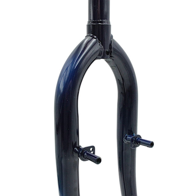 Вилка 22 сталева з кріпленням V-brake темно-синя, шток L-200mm р.з L-95mm фото westvelo.com