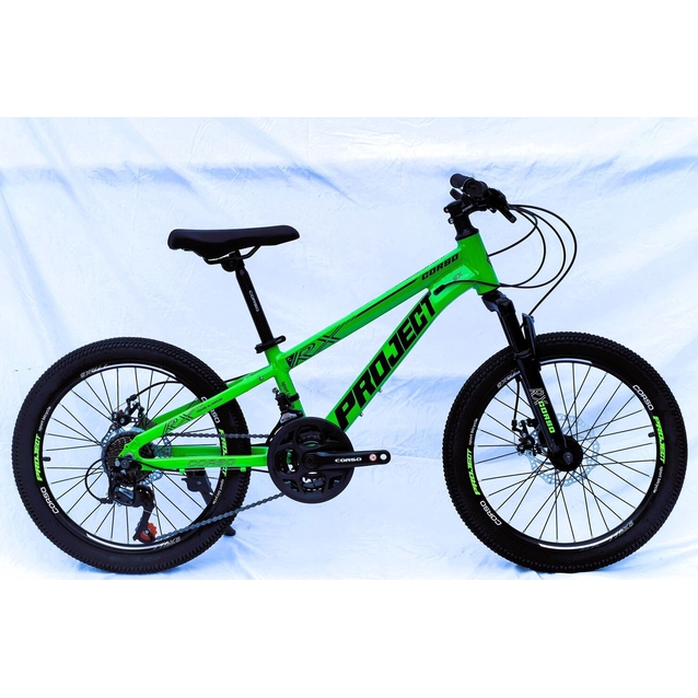 Велосипед 20 AL Corso «PROJECT» PJ-20693 алюміній 10", (к-т SunRun) салатовий фото westvelo.com