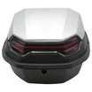 Кофр (багажник) для мотоцикла задній ROBIK 48 (390х390х290) 48L "JSBM" глянцевий, світло-сірий фото westvelo.com