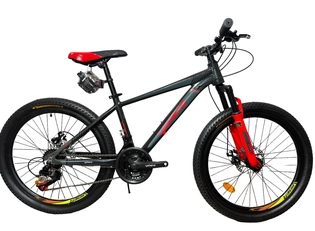 Велосипед 24 AL Viper «075» алюміній 13", графітово-сіро-червоний