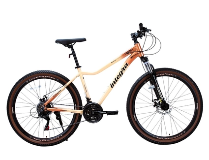Велосипед 27.5 AL Corso «INTEGRA» NG-27803 алюміній 17", (к-т SHIMANO) бежево-помаранчевий