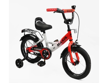 Дитячий велосипед 14 ST Corso «MAXIS» MX-73569 біло-червоний