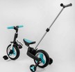 Велобіг-трансформер, 2-кол з батьківською ручкою, PU 10 BestTrike алюміній 56659 біло-блакитний, складний, батьківська ручка, знімні педалі фото westvelo.com