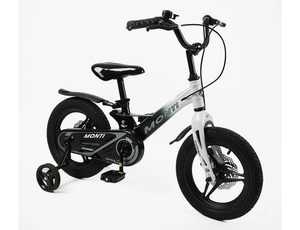 Дитячий велосипед 14 MG Corso «MONTI» MT-14231, магнієва рама, чорно-білий