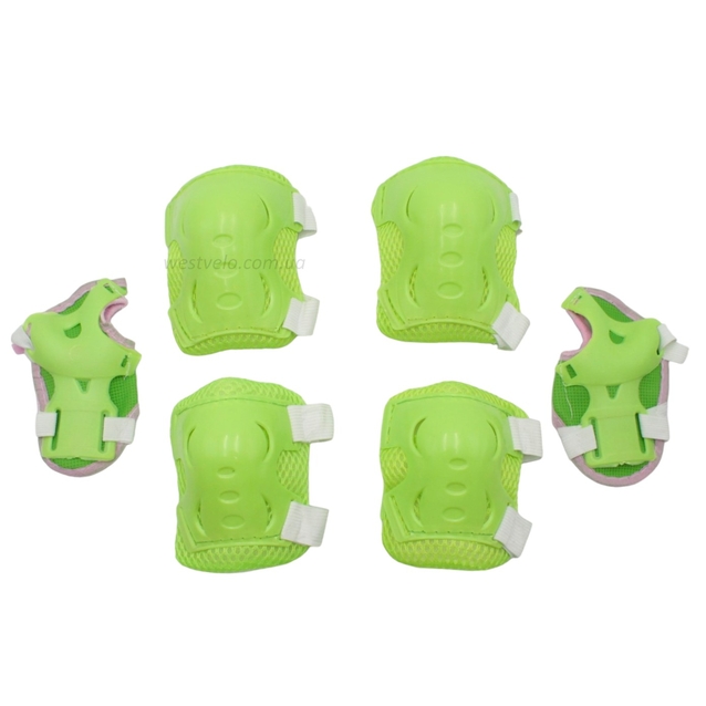 Комплект дитячого захисту у сітці 611, салатовий фото westvelo.com