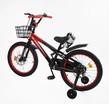 Дитячий велосипед 20 ST Corso «FALCON» FL-20365 дискові гальма, чорно-червоний фото westvelo.com