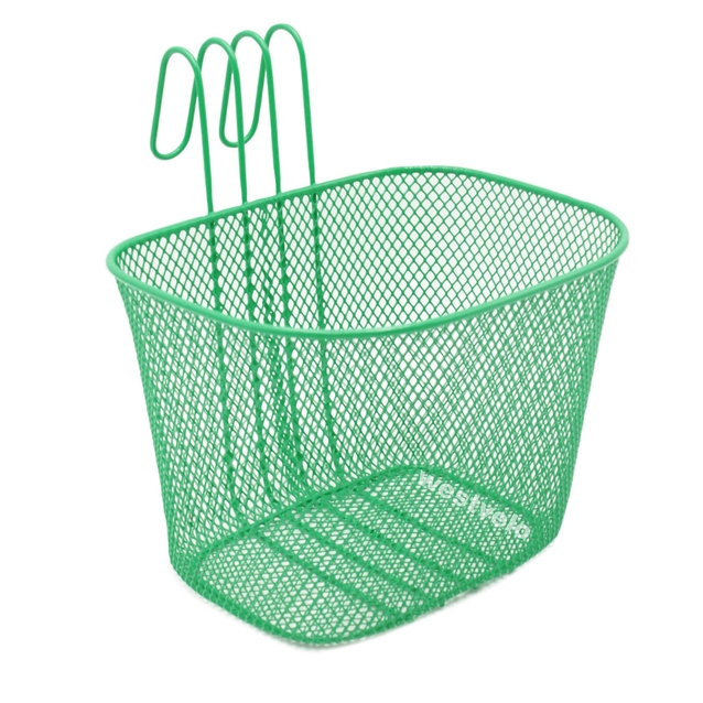 Кошик дитячий метал сіточка, на гачки, салатовий фото westvelo.com