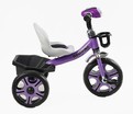 Дитячий велосипед 3-х колісний EVA (піна) Best Trike колеса 12-10, BS-27102 фіолетовий, сталева рама, фара з музикою та світлом, кошик фото westvelo.com