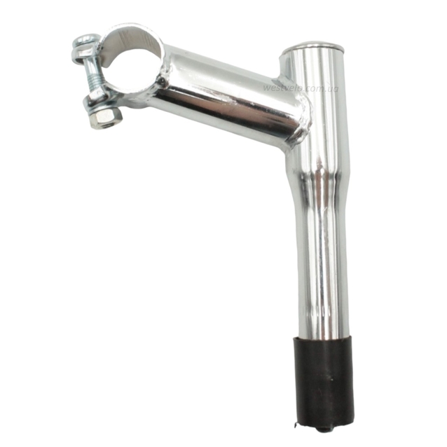 Винос руля мтв сталевий Ø22.2мм. L-150мм. L-85мм. Ø25.4мм. нікель. тип 2 фото westvelo.com