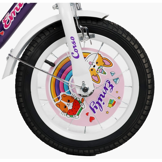 Дитячий велосипед 14 ST Corso «EMILY» ML-36988 фіолетовий фото westvelo.com